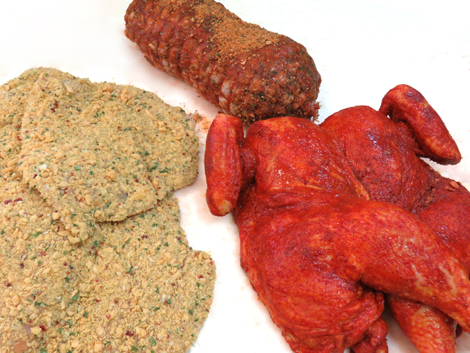 Flavoured chicken
